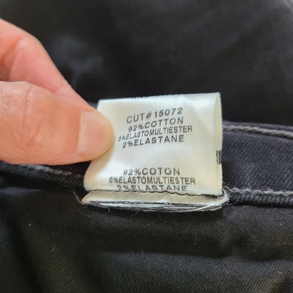 J Brand Belena Hendrix Reign Black Denim Jeans Lace Inset Demi Bootcut 28 - Picture 7 of 7